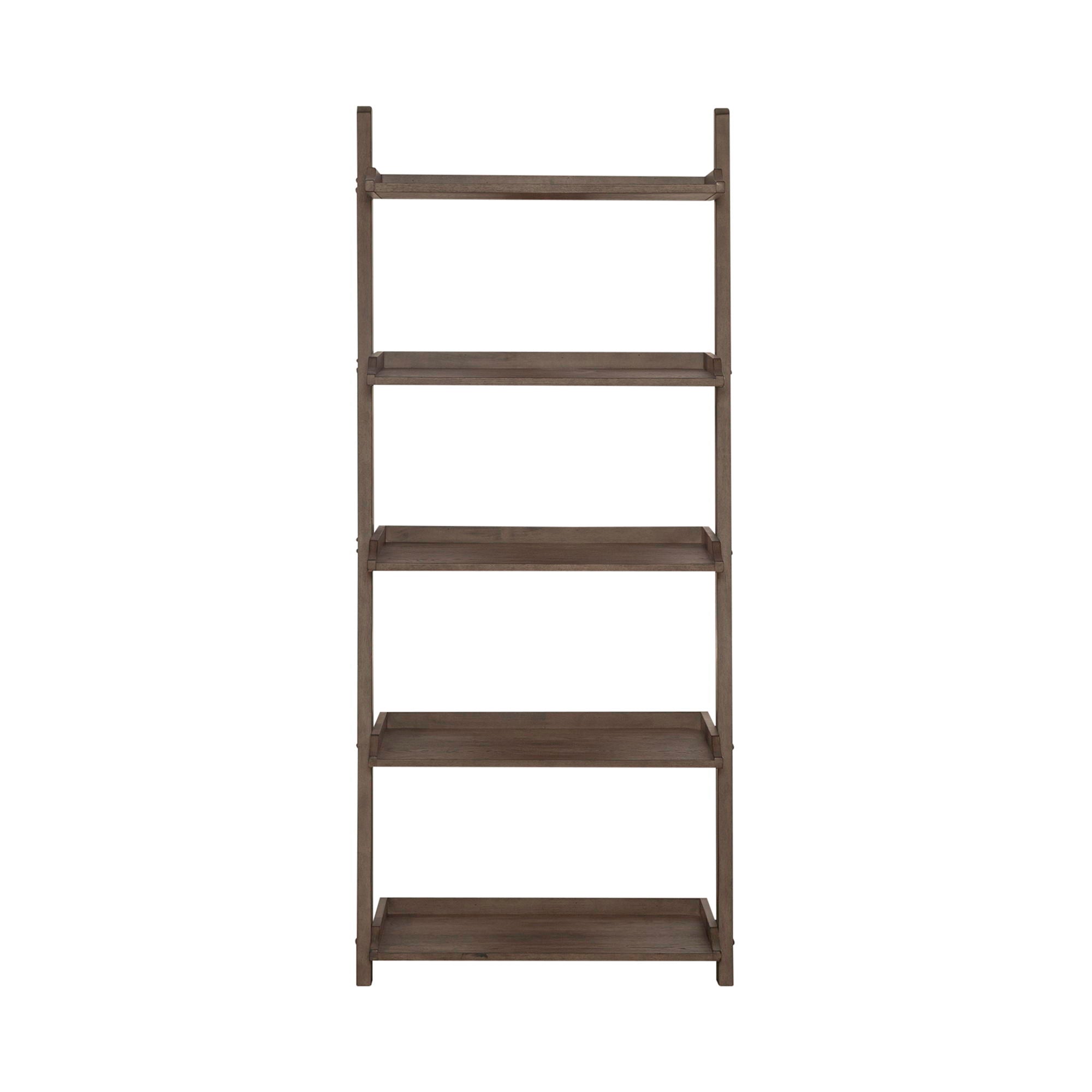 Liberty Furniture Americana Farmhouse - Leaning Pier Bookcase - Light Brown | Meri Furniture