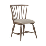 Americana Farmhouse - Upholstered Seat Windsor Chair (RTA) - Light Brown