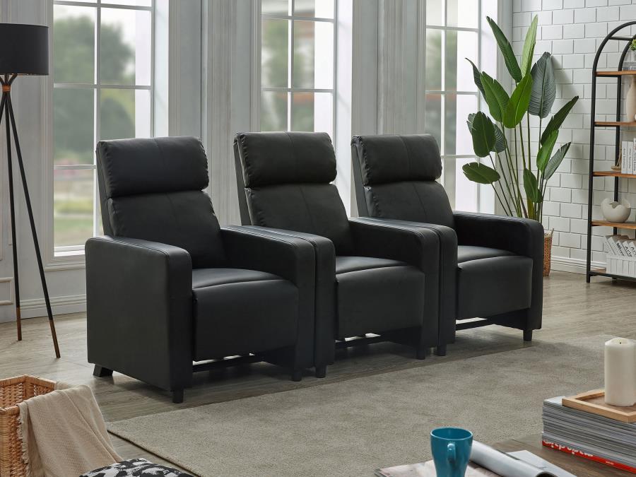 Coaster Fine Furniture Toohey - Upholstered Tufted Recliner Living Room Set | Meri Furniture