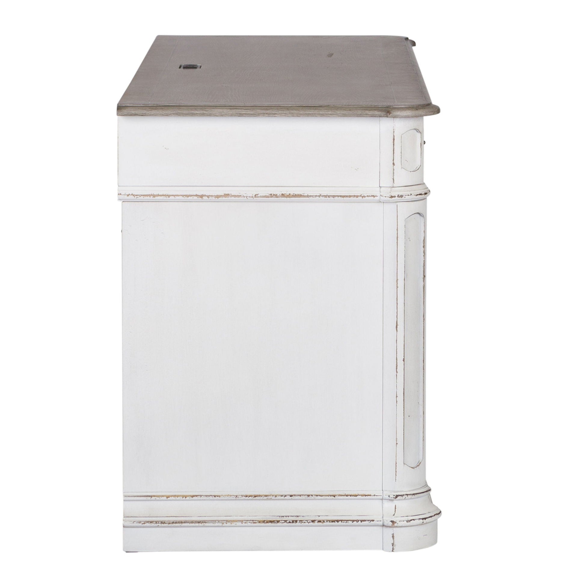 Liberty Furniture Magnolia Manor - Credenza - White - Framed Drawers | Meri Furniture