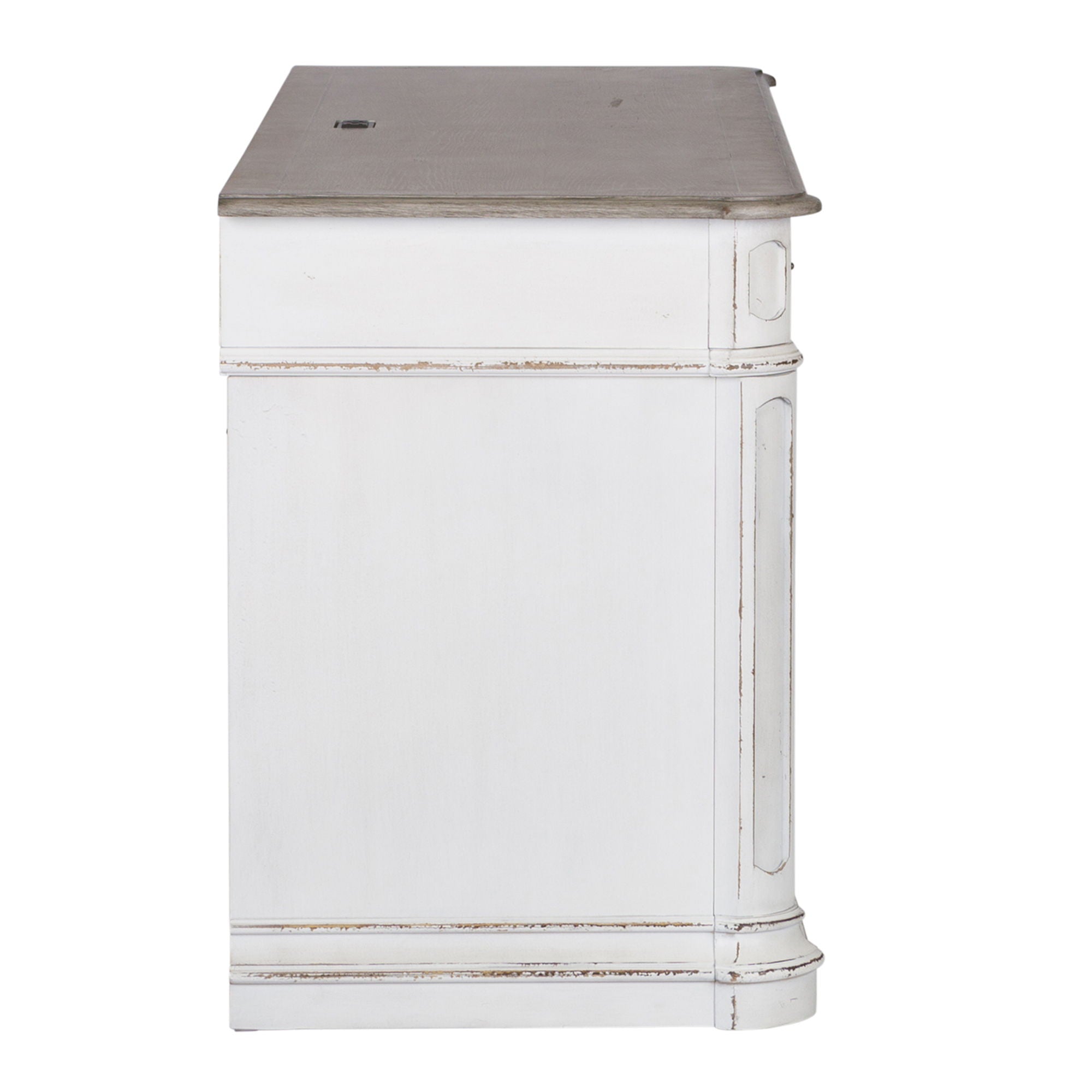 Liberty Furniture Magnolia Manor - Credenza - White - Framed Drawers | Meri Furniture