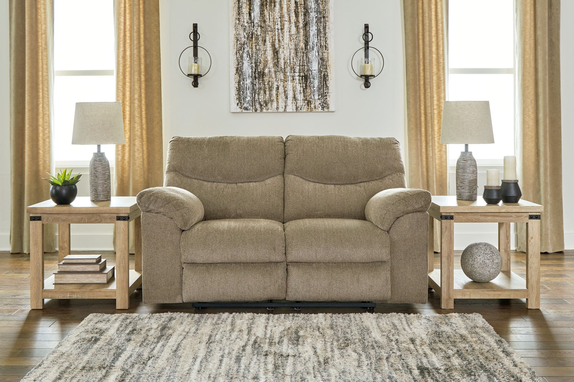 Signature Design by Ashley® Alphons - Reclining Loveseat | Meri Furniture