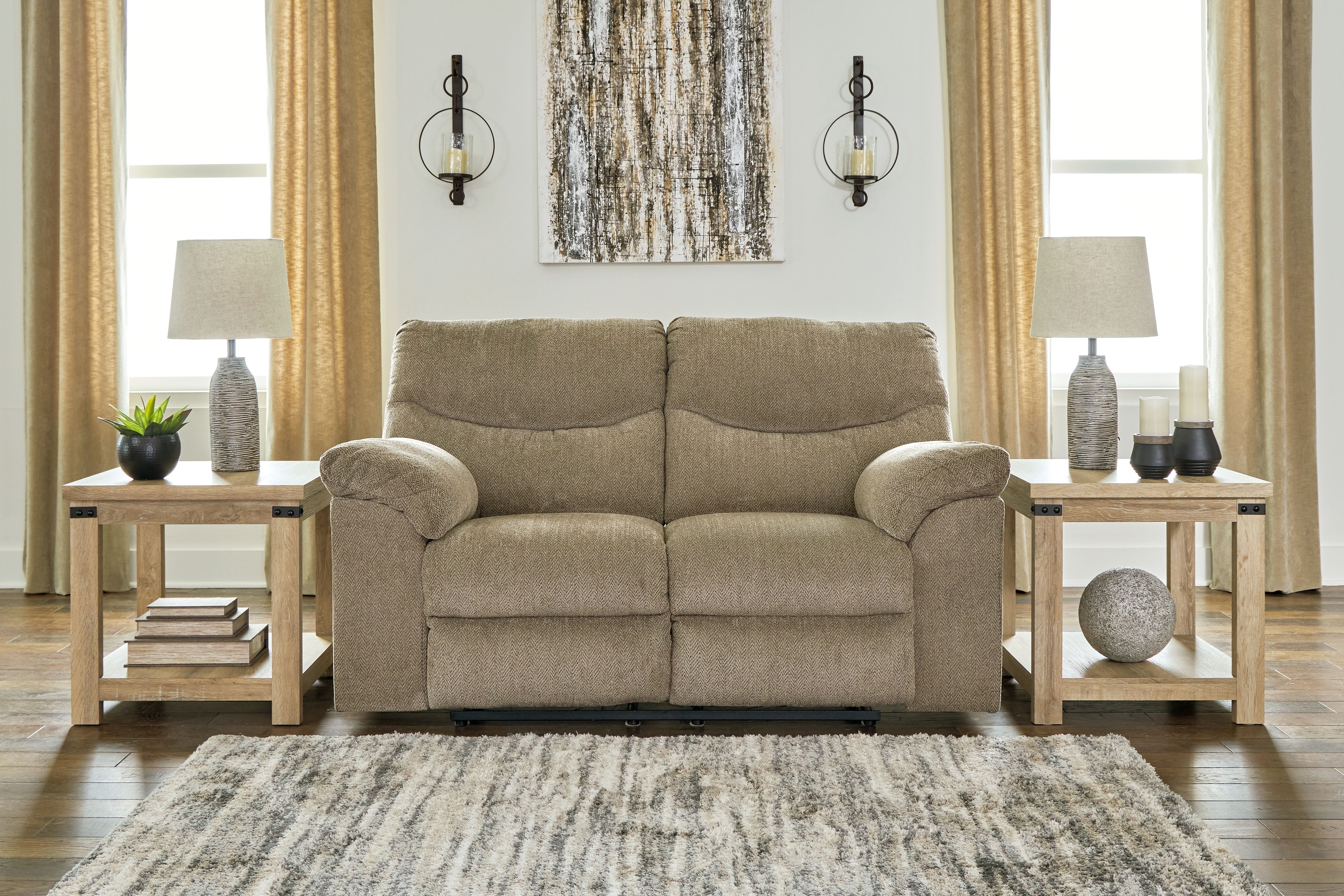 Signature Design by Ashley® Alphons - Reclining Loveseat | Meri Furniture