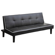 Coaster Fine Furniture Katrina - Upholstered Tufted Convertible Sofa Bed - Black | Meri Furniture
