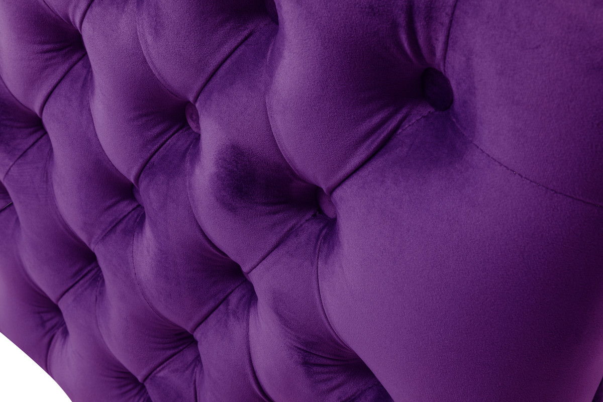 Bayberry Purple Velvet Sofa Loveseat Chair Living Room Set