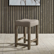 Liberty Furniture Parkland Falls - Upholstered Console Stool - Light Brown | Meri Furniture