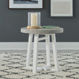 Liberty Furniture Palmetto Heights - Round End Table - White | Meri Furniture