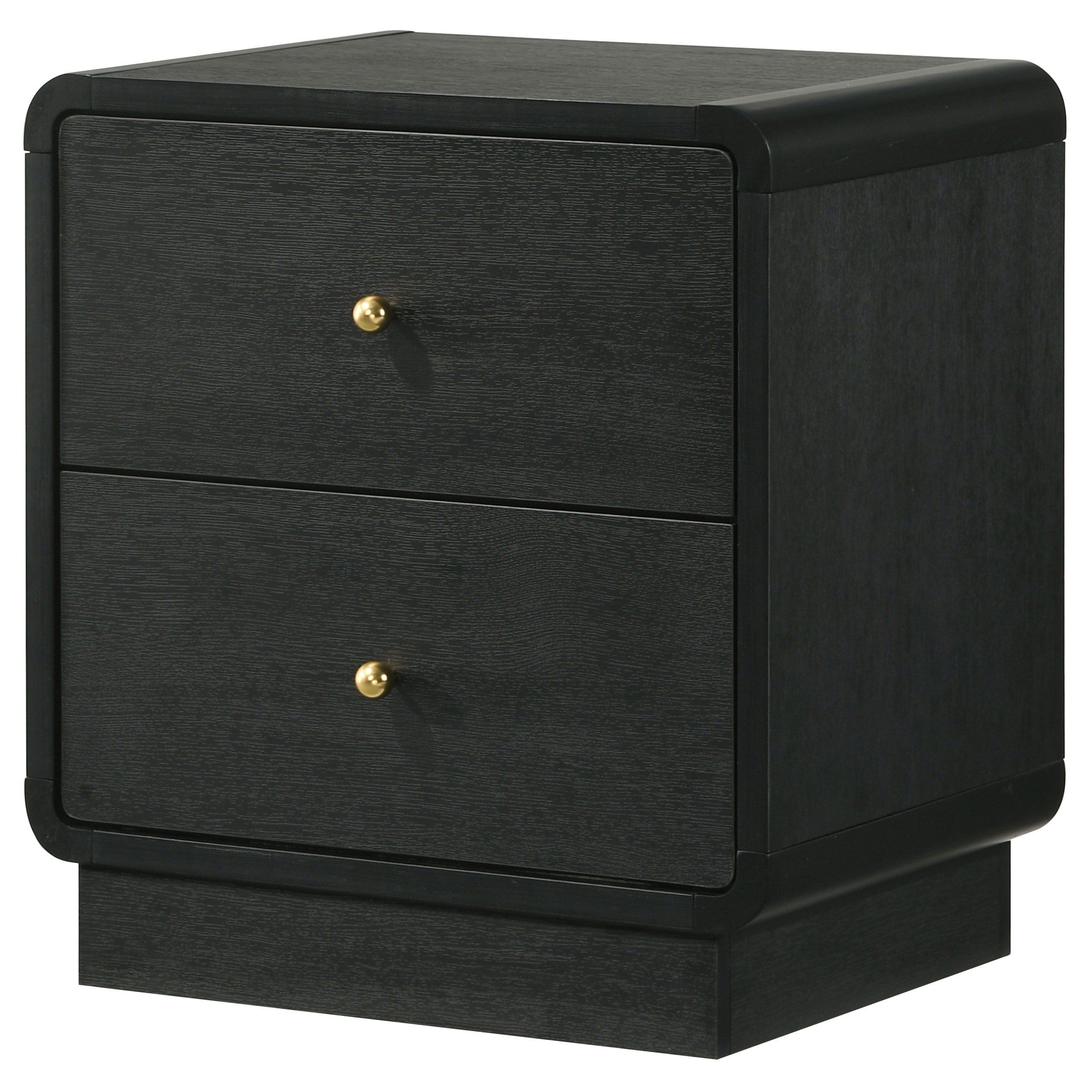 Coaster Fine Furniture Cavelle - 2-Drawer Nightstand Bedside Table - Black | Meri Furniture
