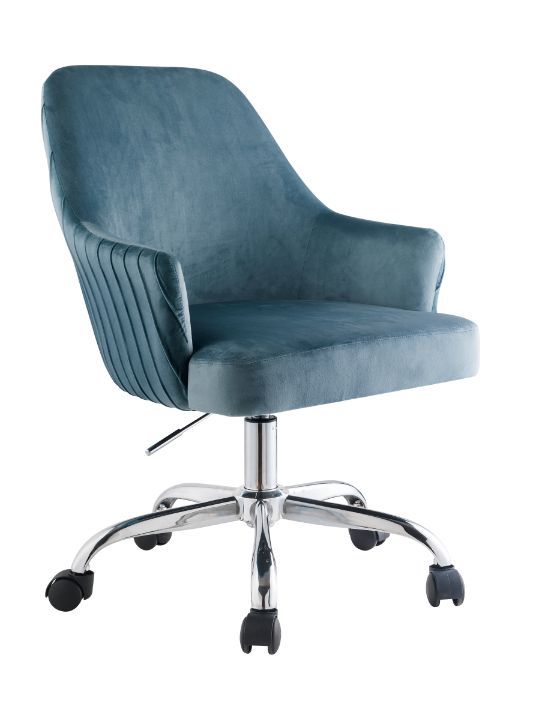 ACME Vorope - Office Chair - Blue Velvet | Meri Furniture