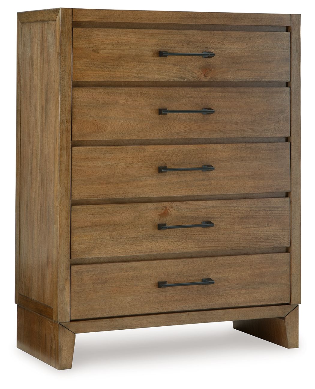 Signature Design by Ashley® Sherbana - Light Brown - Five Drawer Chest | Meri Furniture