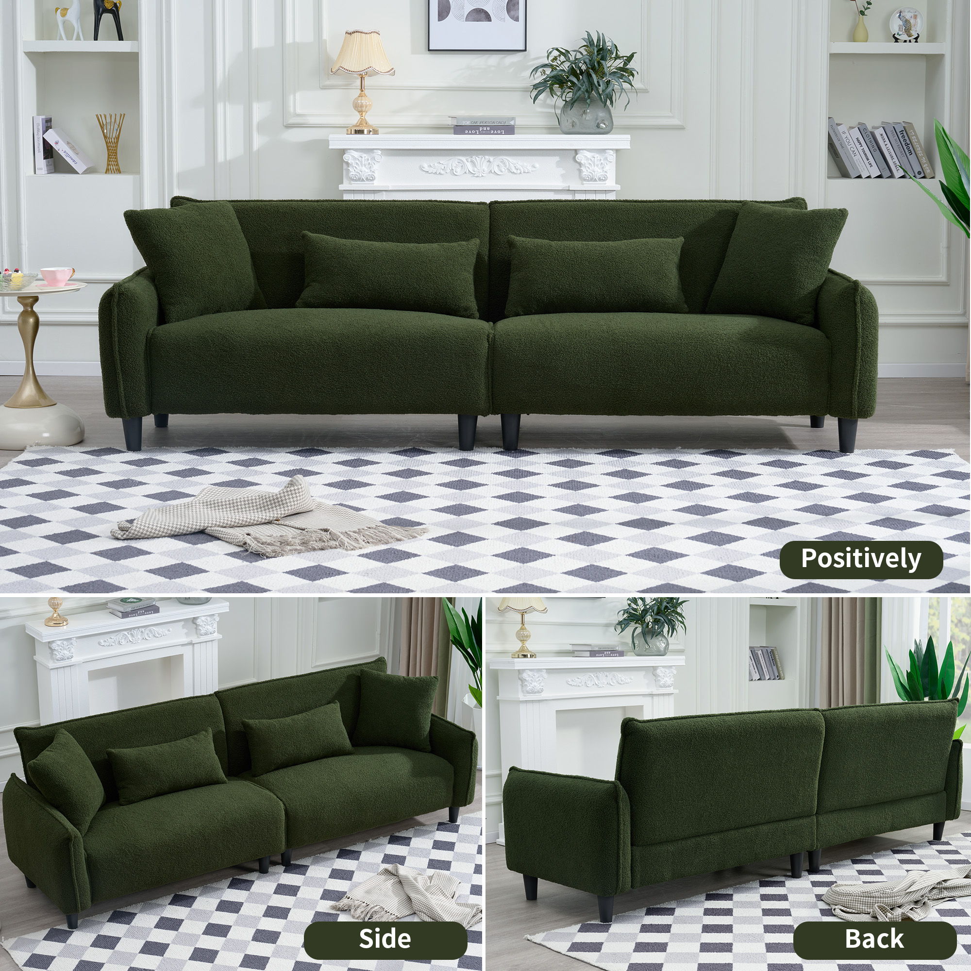 Teddy Velvet Sofa, Soft & Comfortable