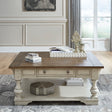 Liberty Furniture Morgan Creek - Drawer Square Cocktail Table - White | Meri Furniture