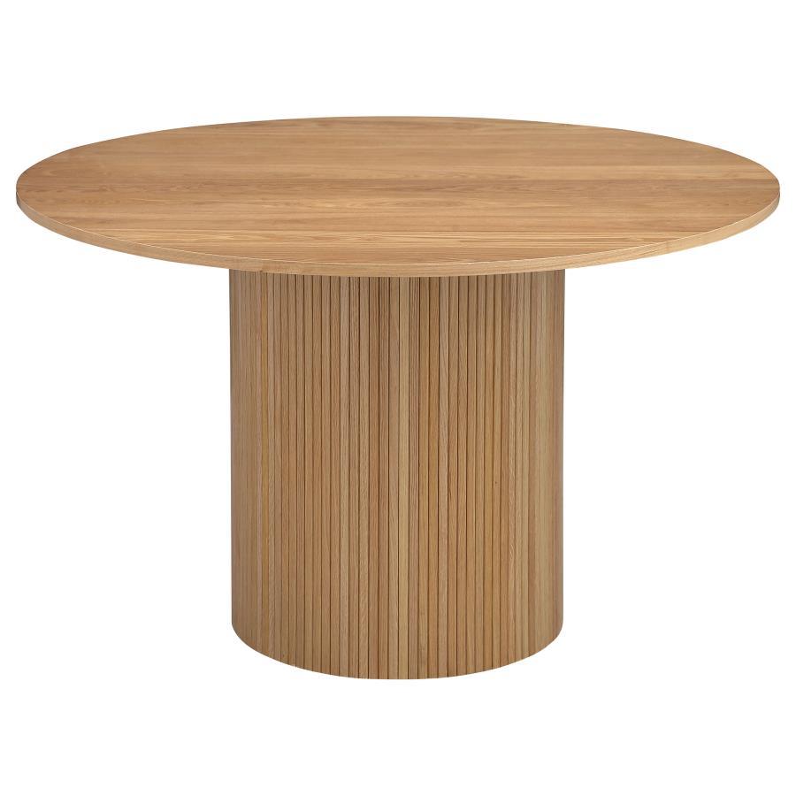 Coaster Fine Furniture Bradbury - Round Wood Top Dining Table - Natural | Meri Furniture