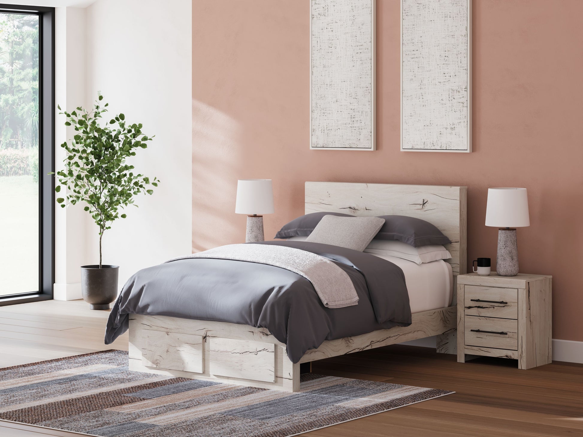 Signature Design by Ashley® Lawroy - Panel Bed With Storage | Meri Furniture