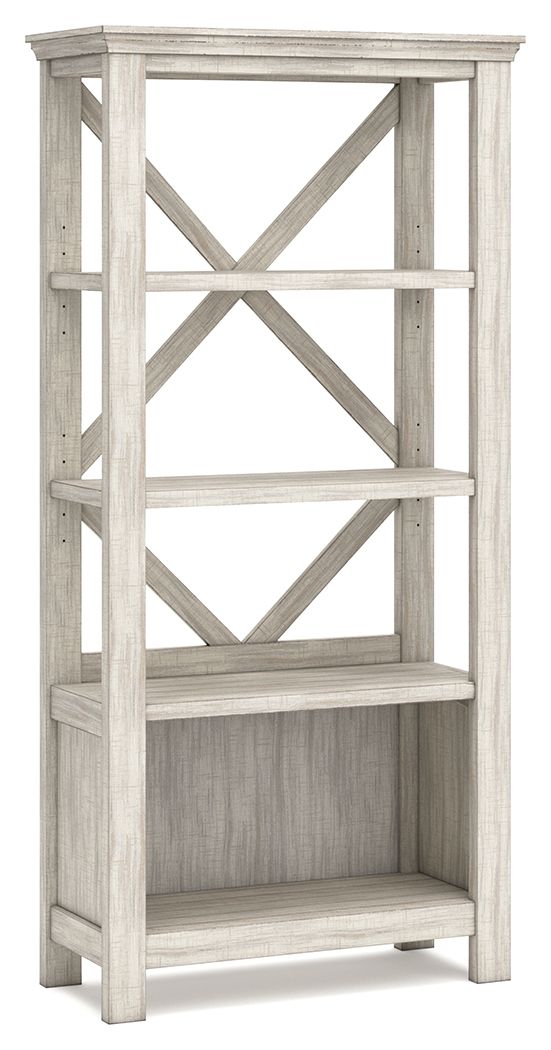 Ashley Furniture Carynhurst - Whitewash - Large Bookcase | Meri Furniture