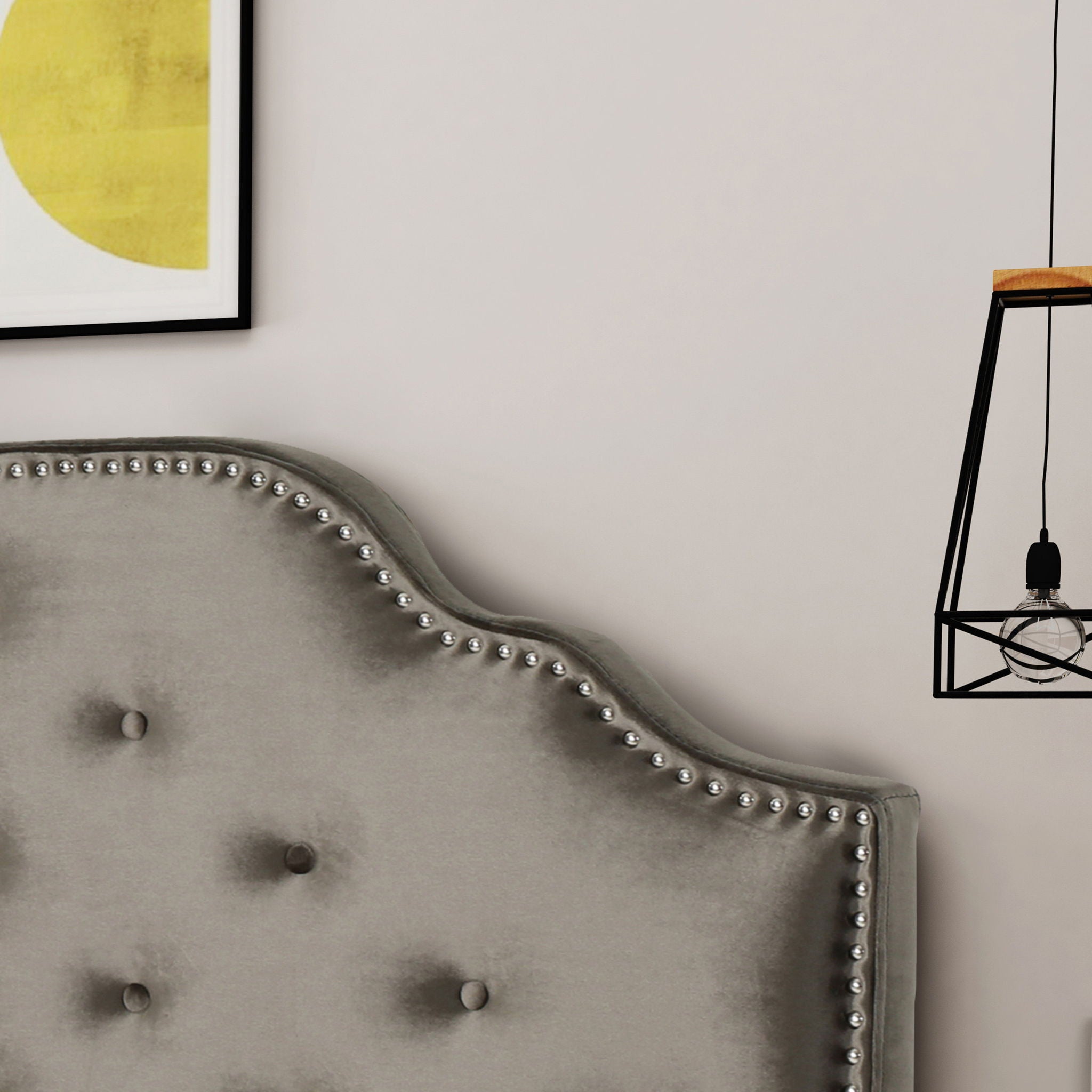 Luella - Button Tufted Upholstered Headboard