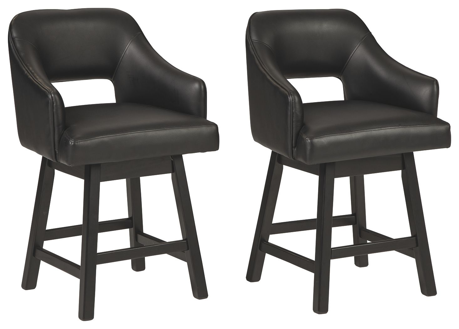 Signature Design by Ashley® Tallenger - Upholstered Swivel Barstool (Set of 2) | Meri Furniture