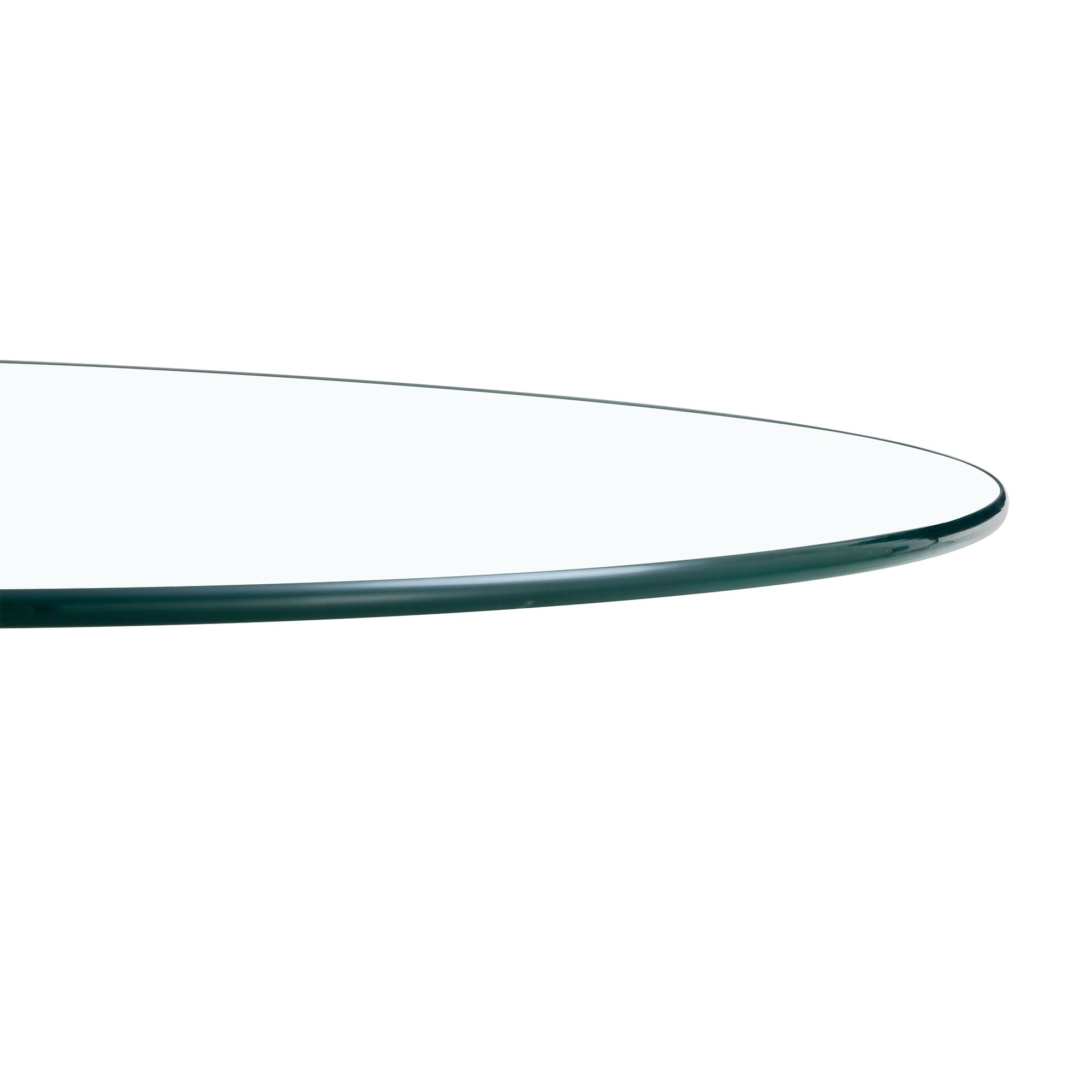 Modern Minimalist Round Dining Table With Glass Top