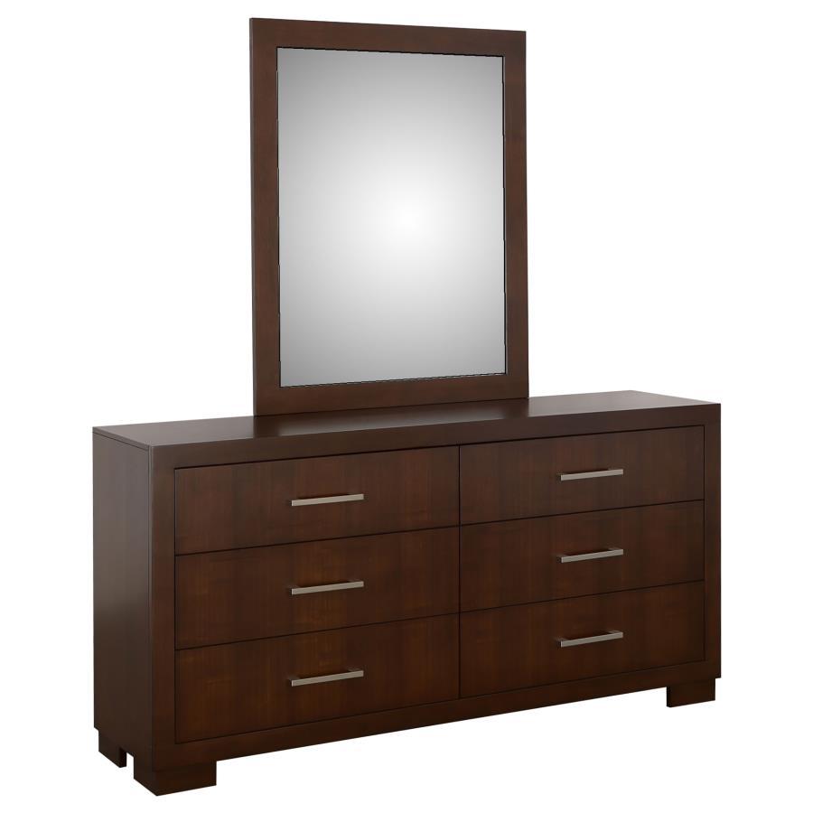 Coaster Fine Furniture Jessica - 6-Drawer Dresser With Mirror | Meri Furniture