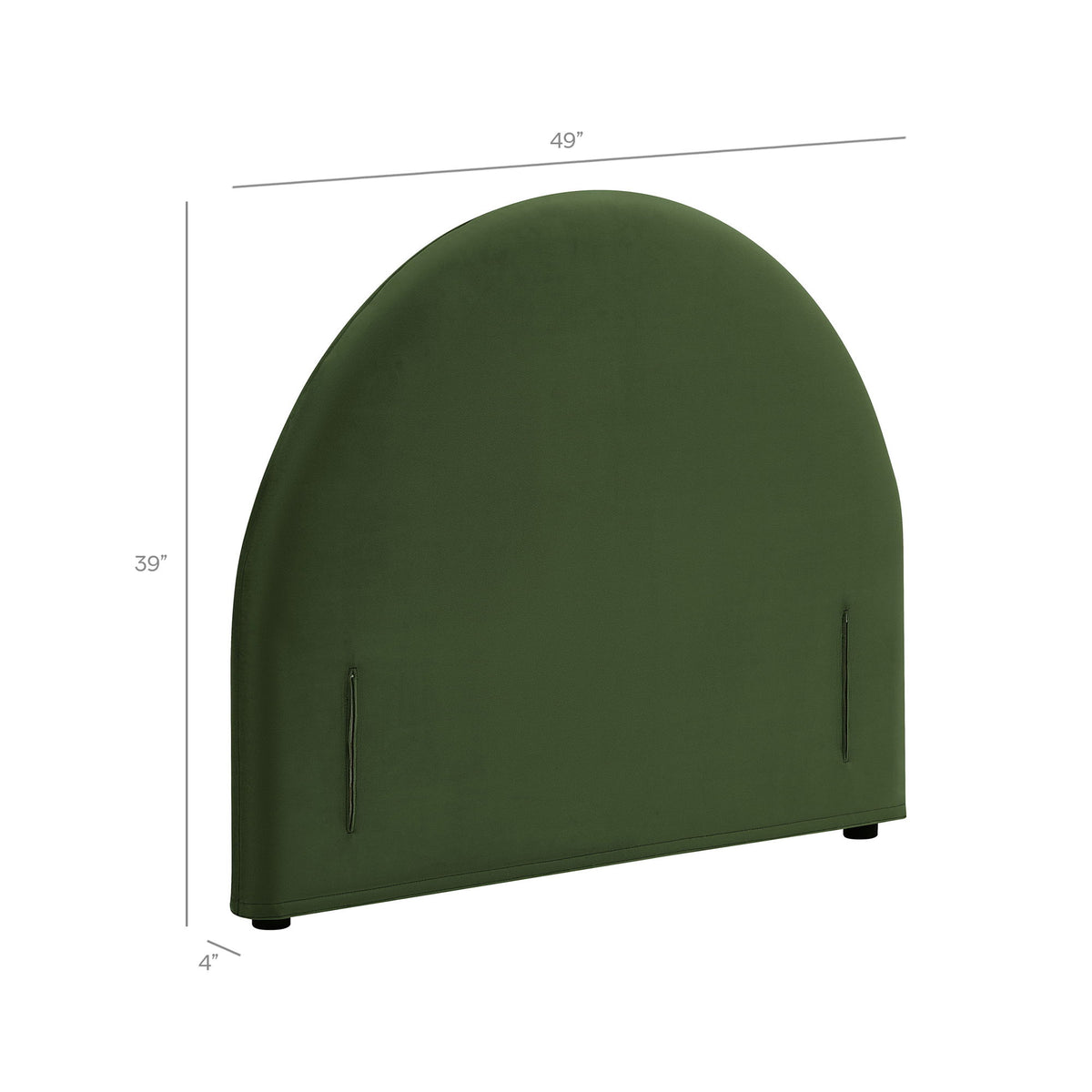 Resort Twin Size Stain-Resistant Performance Velvet Arched Headboard by Modway