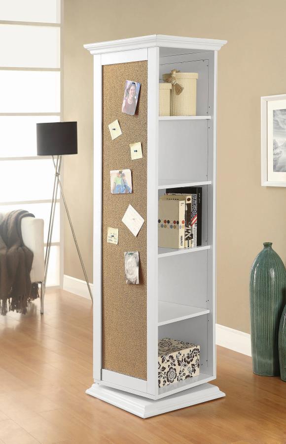 Coaster Fine Furniture Robinsons - Swivel Accent Cabinet With Cork Board | Meri Furniture