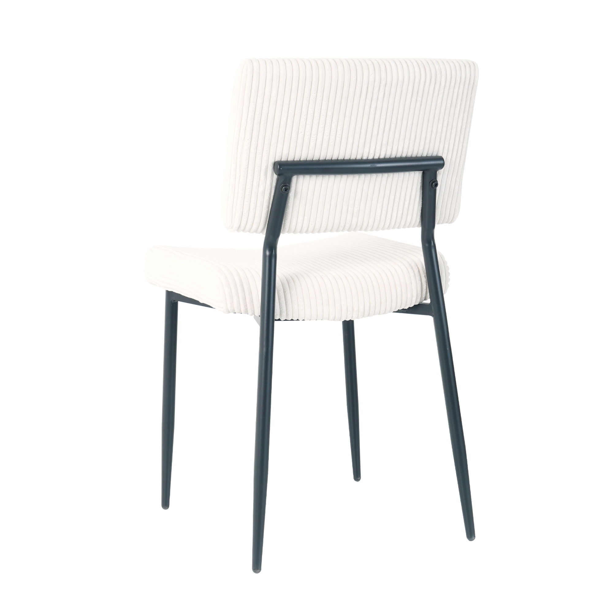 Modern Upholstered Dining Chair With Metal Legs