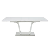 Kamaile - Dining Table With Leaf - White High