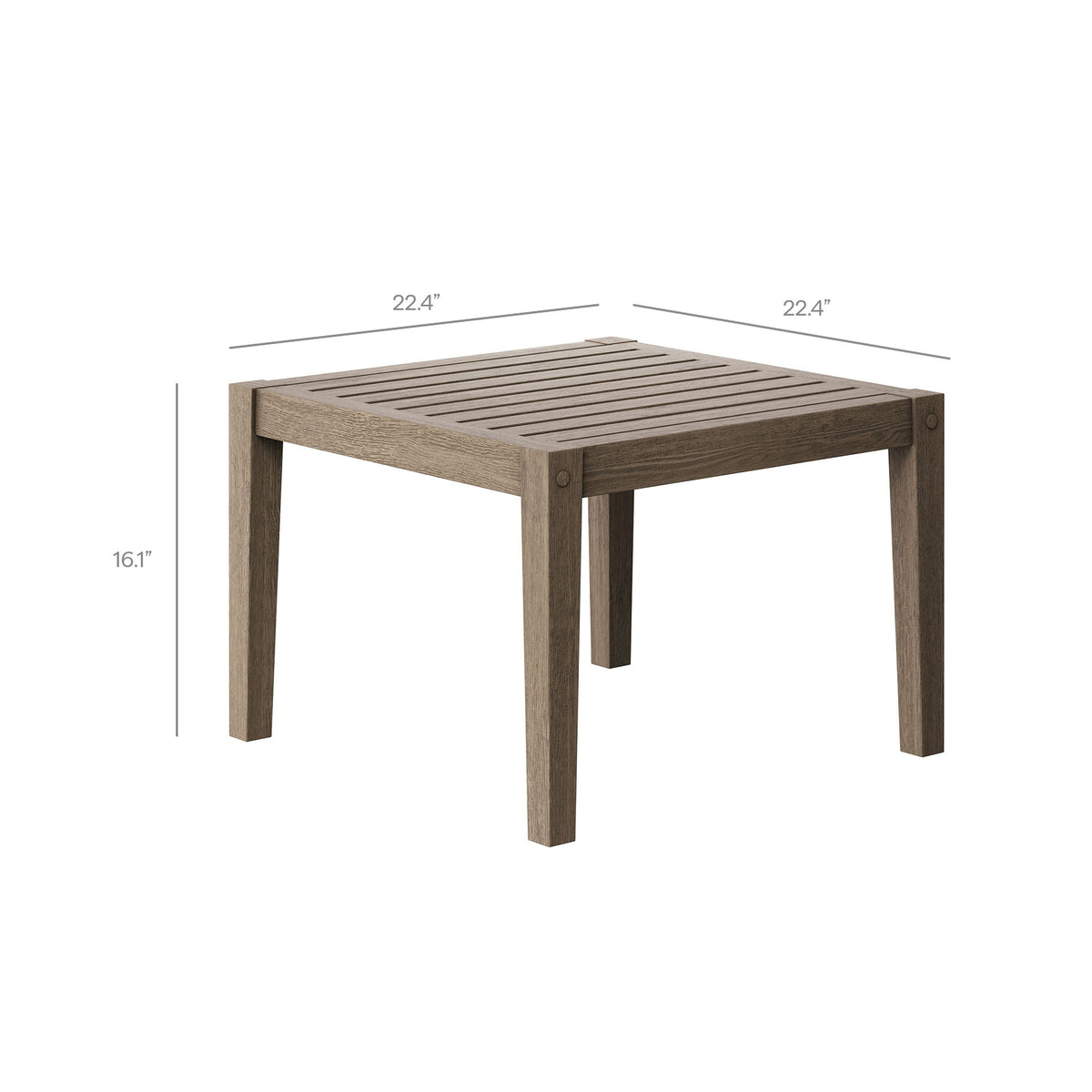 Northlake 3-Piece Outdoor Patio Teak Wood Furniture Set with Chaise Lounges and Side Table by Modway