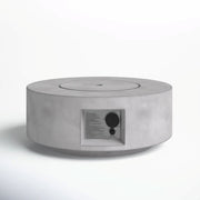 Reinforced - Propane Gas Outdoor Fire Pit Table With Lid