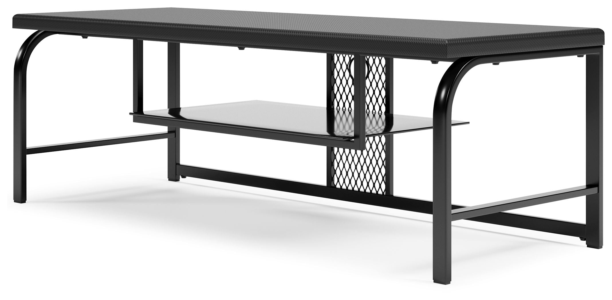 Ashley Furniture Lynxtyn - Black - TV Stand | Meri Furniture