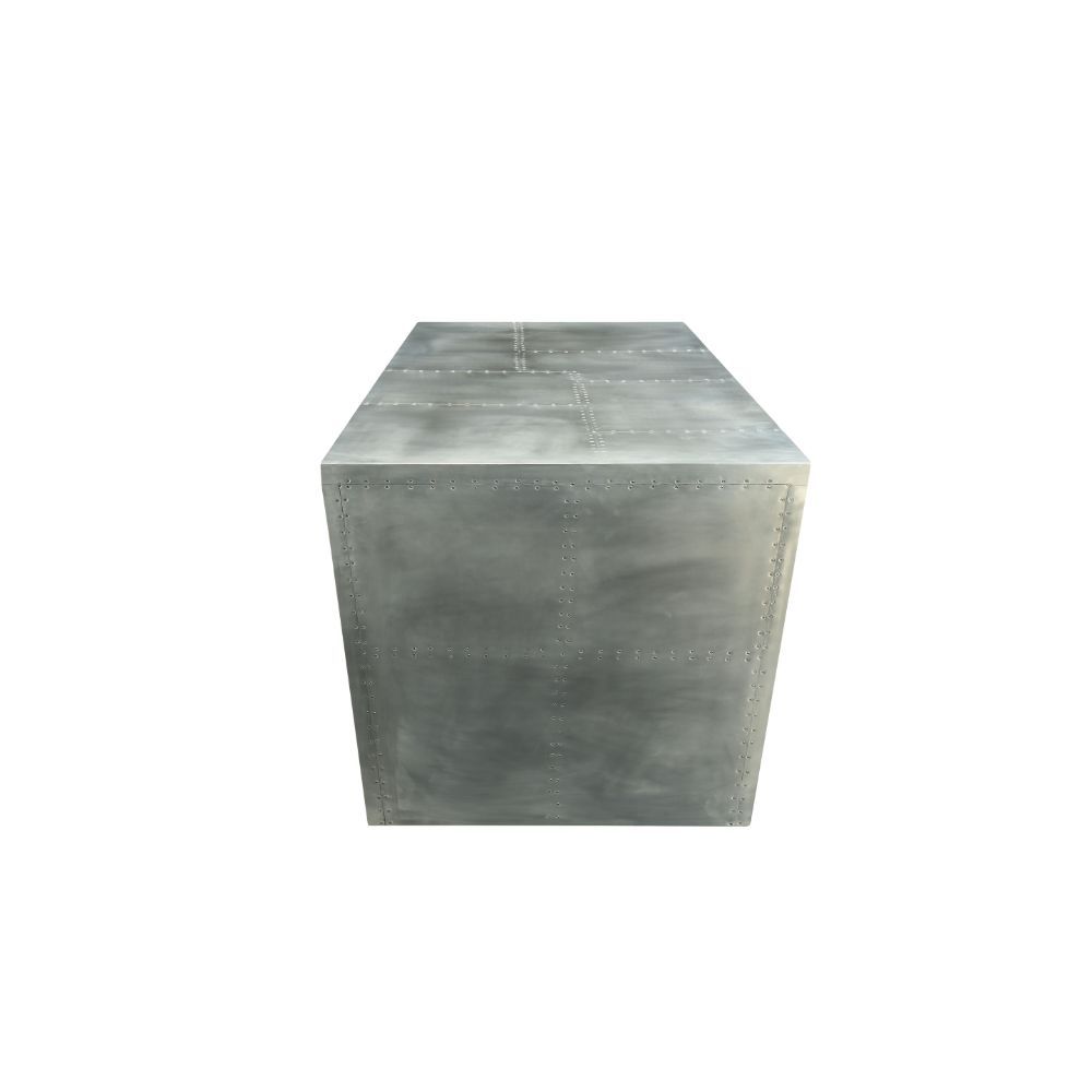 ACME Brancaster - Desk - Aluminum | Meri Furniture