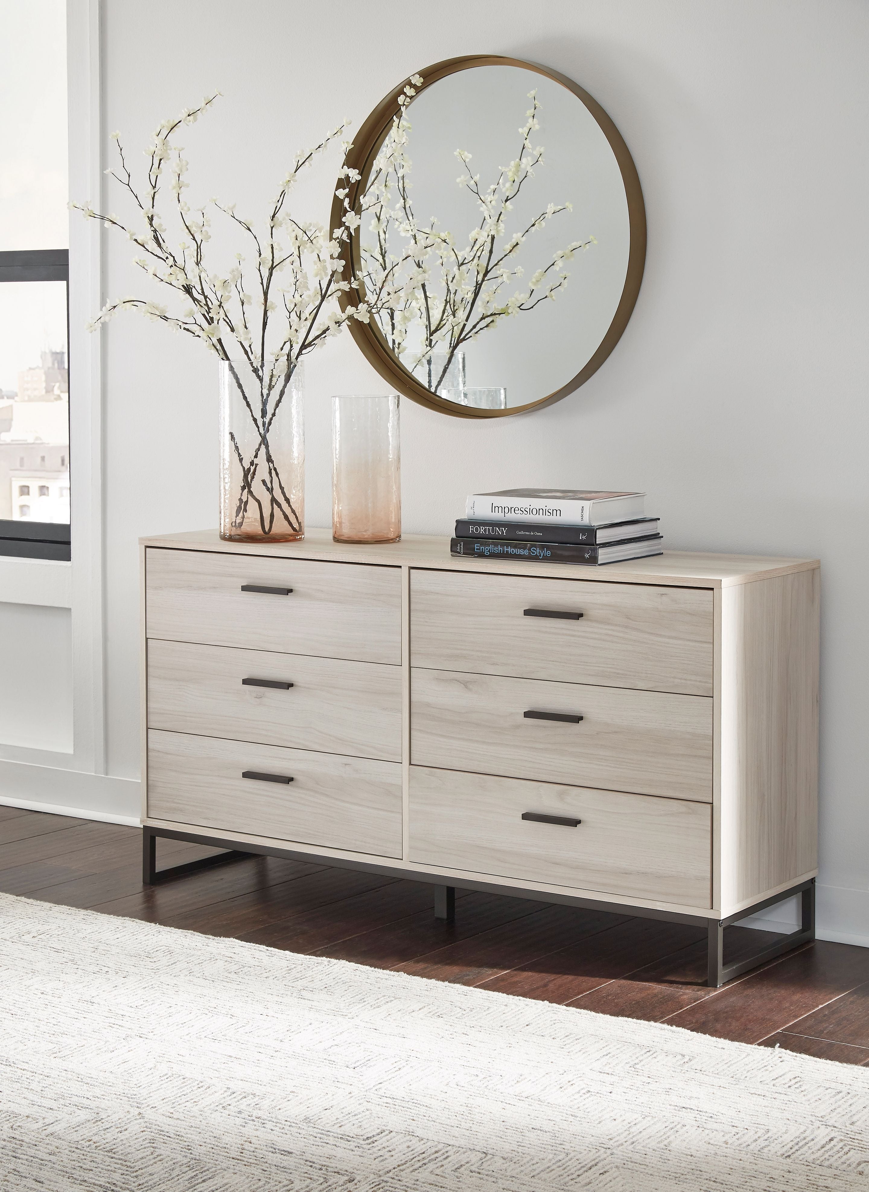 Signature Design by Ashley® Socalle - Six Drawer Dresser | Meri Furniture