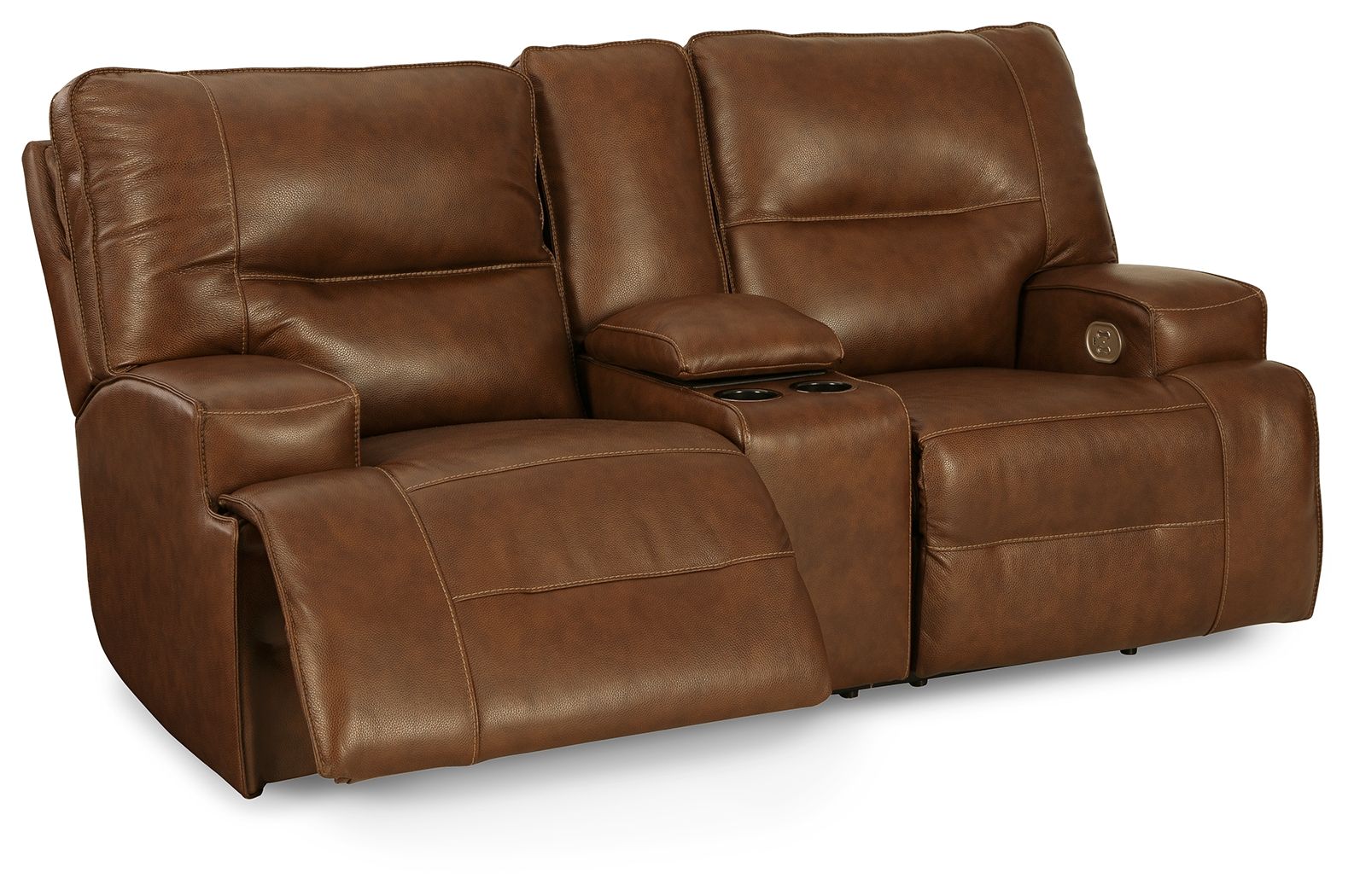 Signature Design by Ashley® Francesca - Pwr Rec Loveseat/Con/Adj Hdrst | Meri Furniture