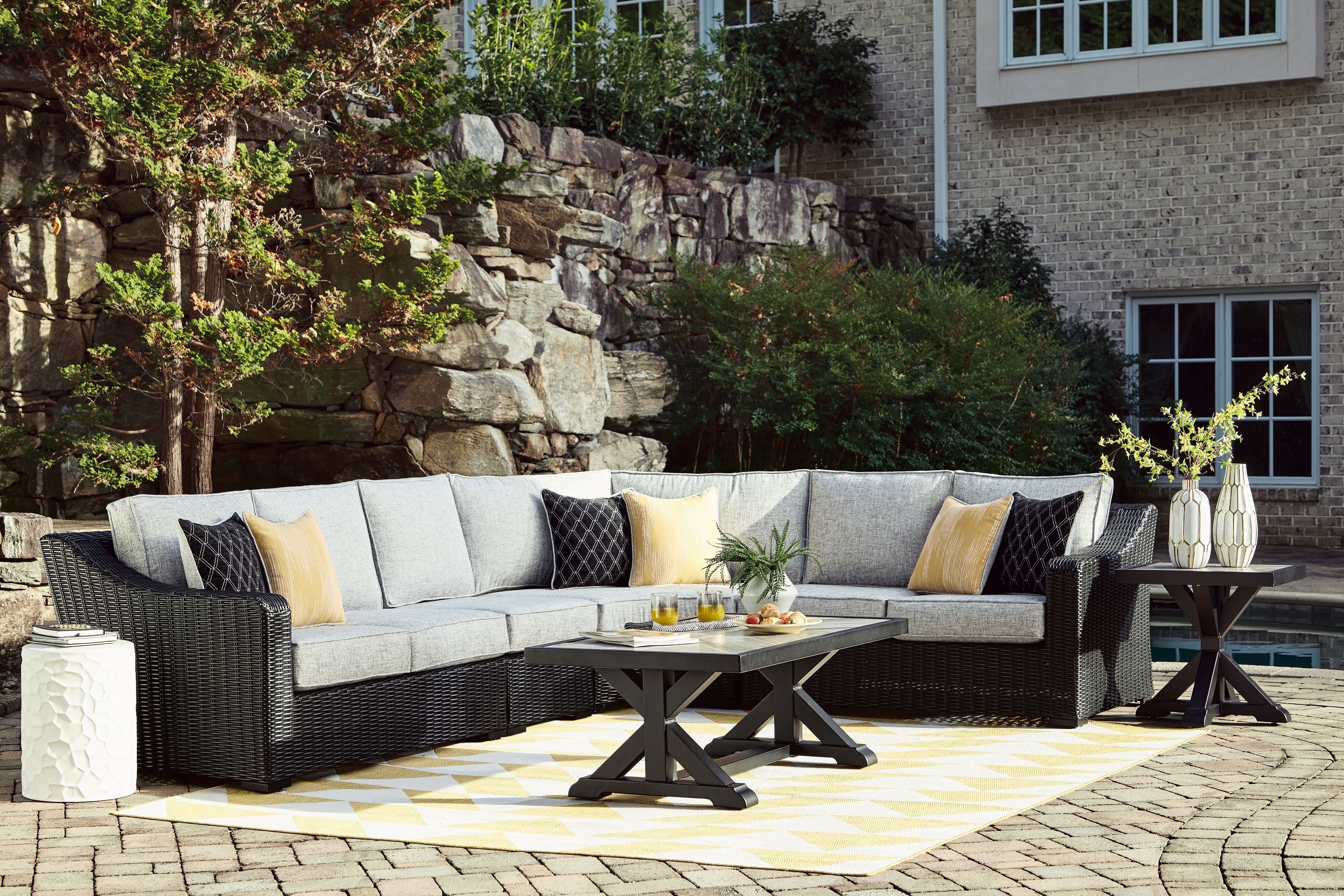 Signature Design by Ashley® Beachcroft - Outdoor Sectional | Meri Furniture