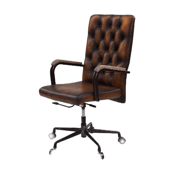 ACME Noknas - Office Chair - Brown Lether | Meri Furniture