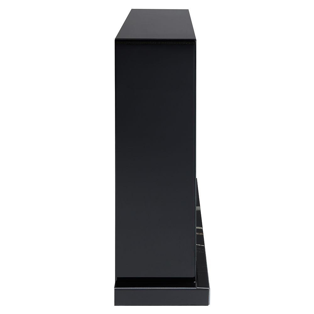 ACME Drisana - Fireplace - Black Mirrored Finish | Meri Furniture