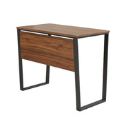 Computer Desk With Metal Legs - Dark Coffee