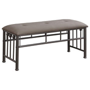 Coaster Fine Furniture Livingston - Microfiber Upholstered Bench - Brown And Bronze | Meri Furniture