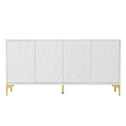 Modern Sideboard Buffet Cabinet With Handleless Press To Open Design With 4 Doors