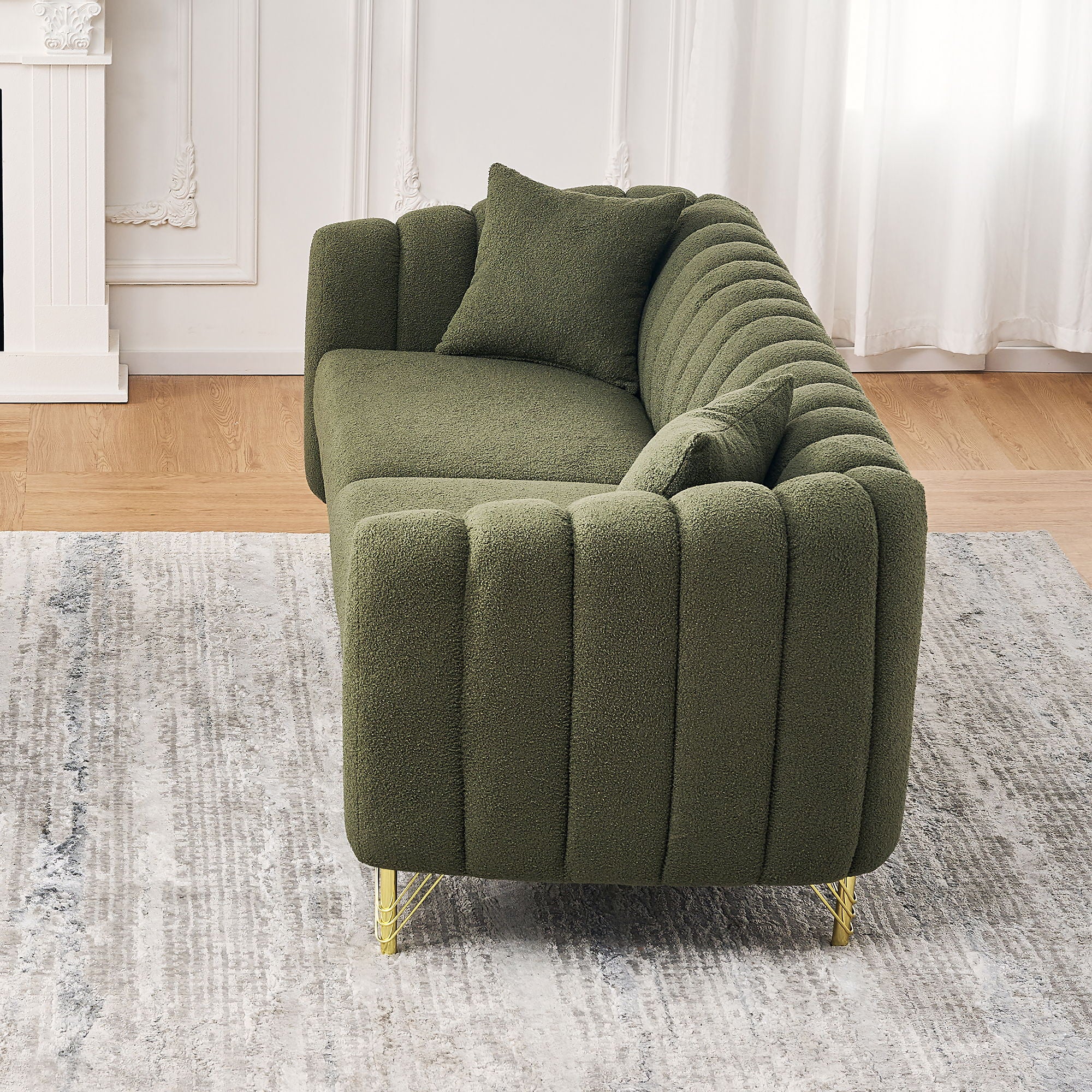 Tufted Oversized Sofa For Living Spaces