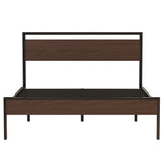 Ceres - Metal Bed With Wood Headboard & Footboard