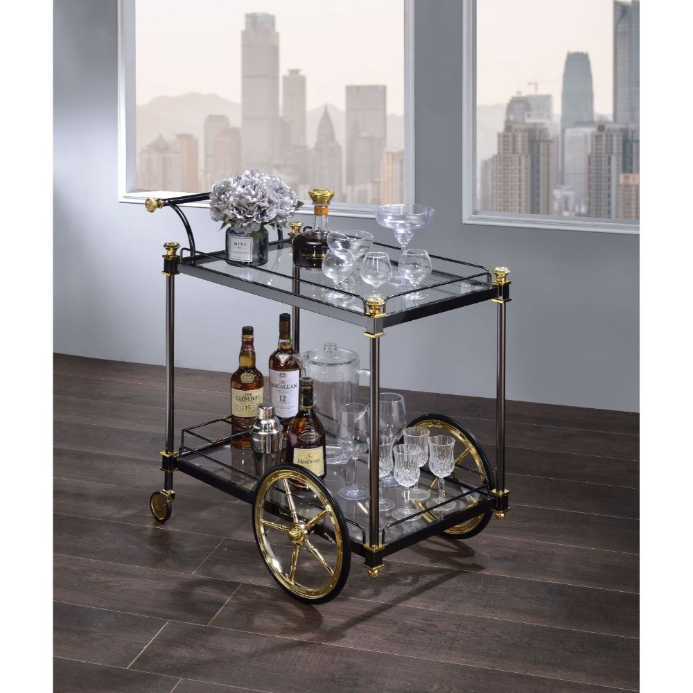 ACME Cyrus - Serving Cart | Meri Furniture