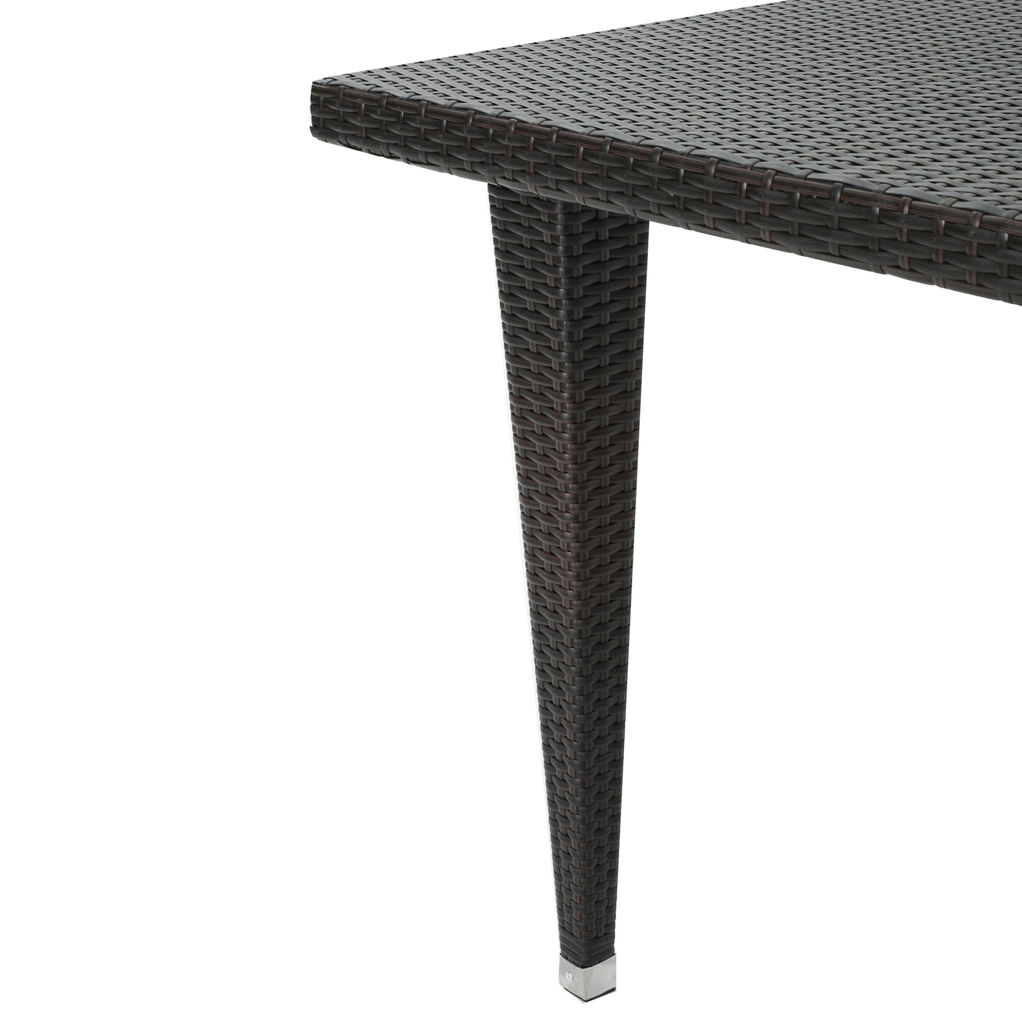 Reflect - Outdoor Dining Table With Rattan Cover - Dark Gray