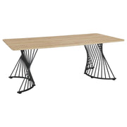 Coaster Fine Furniture Altus - Composite Wood Dining Table - Natural Oak | Meri Furniture