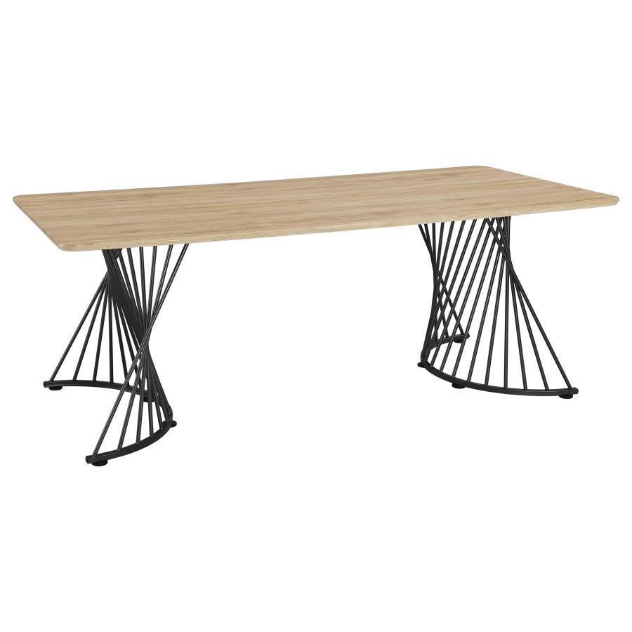 Coaster Fine Furniture Altus - Composite Wood Dining Table - Natural Oak | Meri Furniture