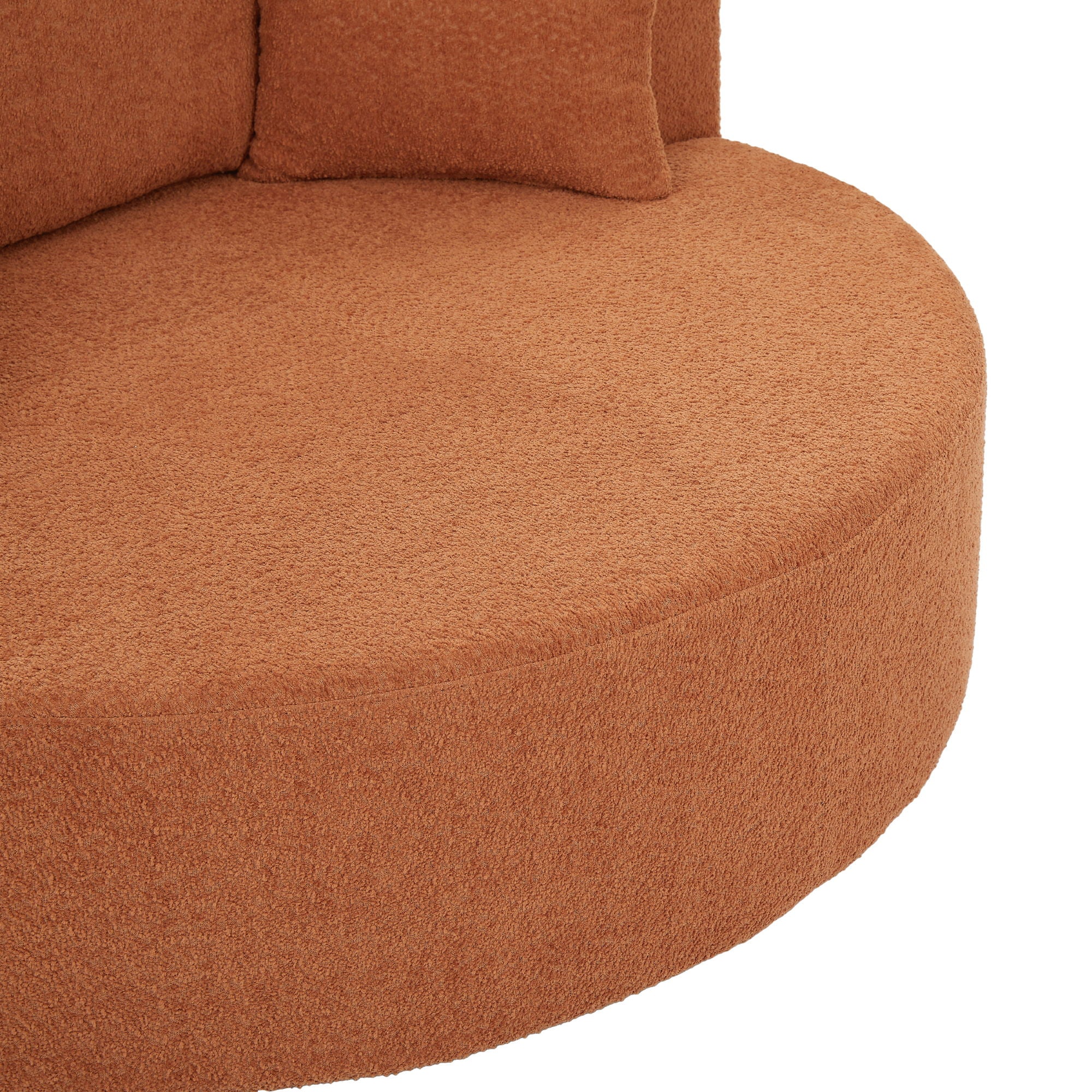 360° Swivel Accent Barrel Chair With 3 Removable Pillows For Living Room