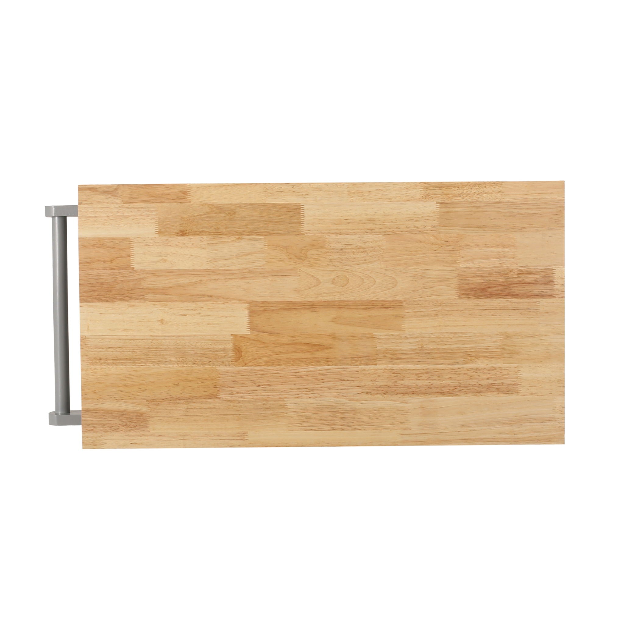 Aidah - Contemporary Kitchen Cart With Wheels - Gray