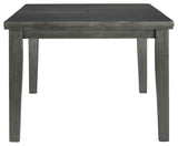 Ashley Furniture Hallanden - Gray - Rectangular Dining Room Butterfly Extension Table | Meri Furniture