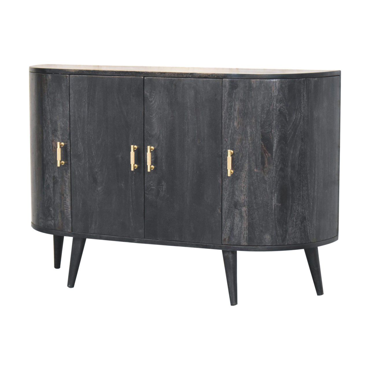 Quad - T Bar Cabinet - Ash Black