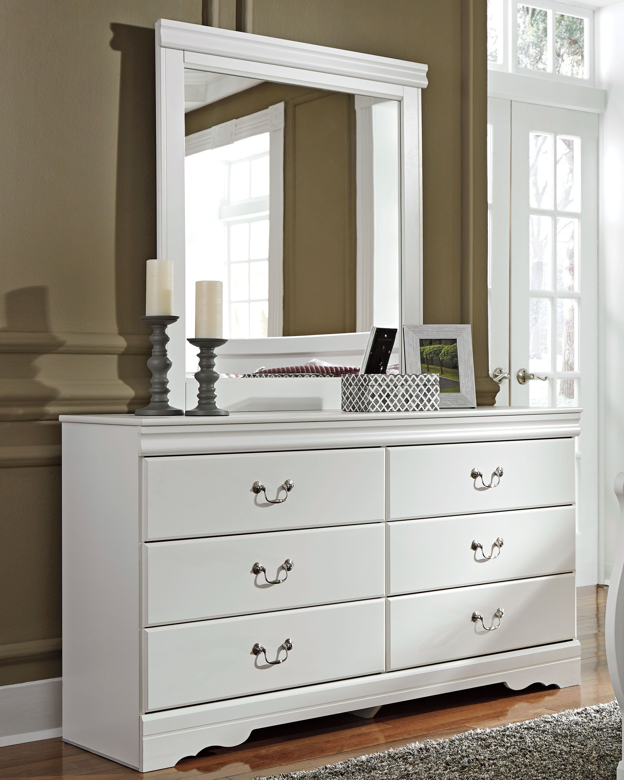 Ashley Furniture Anarasia - Dresser, Mirror | Meri Furniture